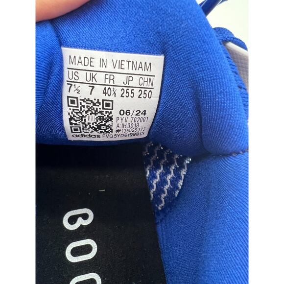 adidas Ultraboost 1.0 Cloud White Royal Blue Running Shoes IH3018 Men's Size 7.5 - Picture 3 of 12